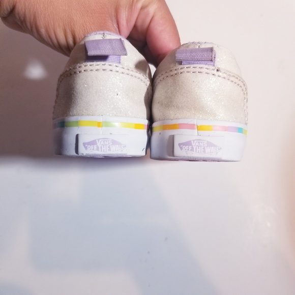 Vans Asher V Unicorn Toddler Size 6 Purple - Picture 6 of 8